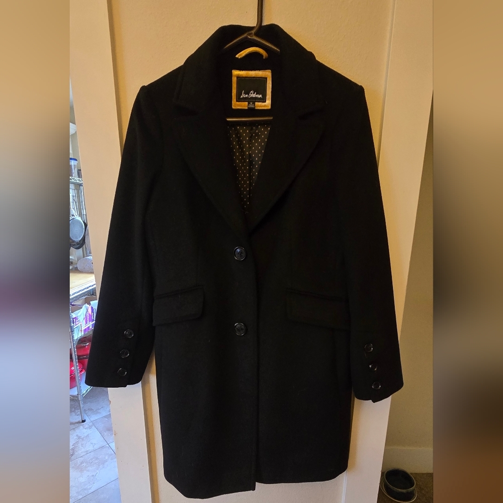 Sam Edelman Elegant Black Wool Blazer